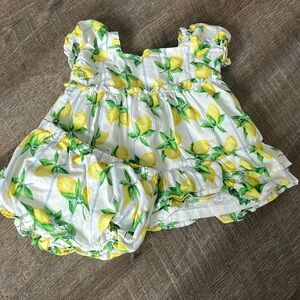 Janie and Jack Lemon Dress - Diaper cover